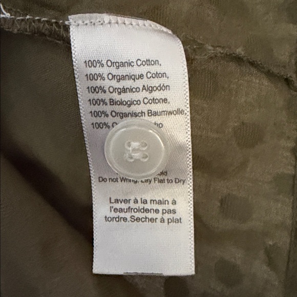 Emerson Fry Mandarin Collar Top Moss Swiss Dot Organic Size One Size - Picture 6 of 6